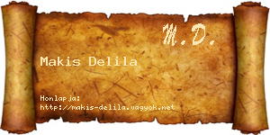 Makis Delila névjegykártya
